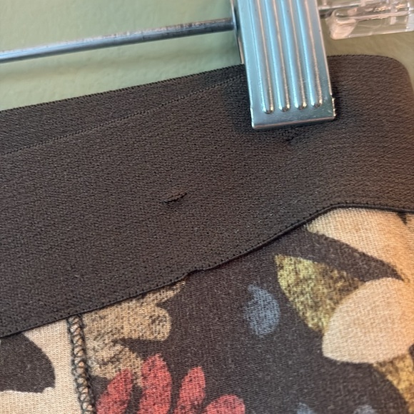 Anthropologie Saturday Sunday Olive Green Floral High Waisted Joggers Sz S - Picture 5 of 12